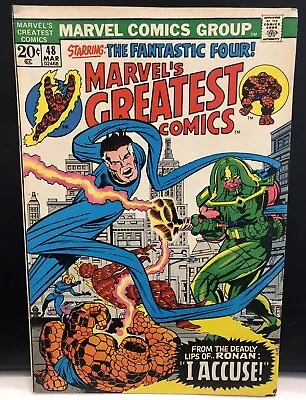 Buy MARVEL'S GREATEST COMICS #48 Comic Marvel Comics Fantastic Four • 4.69£