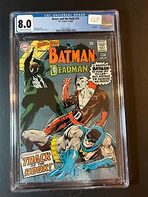 Buy Brave And The Bold #79  CGC 8.0   Batman And Deadman   (Off-White-White Pages) • 99.93£