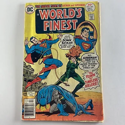 Buy WORLDS FINEST # 242 TOWN OF THE TIMELESS KILLERS 1976 Superman Batman • 5.86£