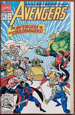 Buy The Avengers #350, Flip & Fold-out Cover, Marvel Comics, August 1992, Vg • 2.99£