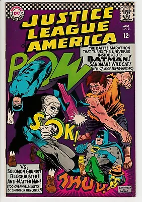 Buy Justice League Of America #46 • 1966 Vintage DC 12¢ • 1st Appearance Of Sandman • 11.50£