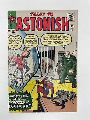 Buy Tales To Astonish #45 1963 Ditko 2nd Appearance The Wasp Marvel Comics MCU • 79.02£