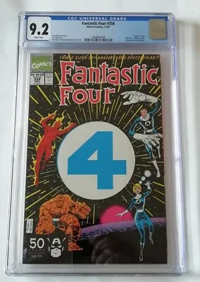 Buy Cgc 9.2 Fantastic Four 358 11/91🔑1st Paibok The Skrull 👽 Card Cut Out Cover  • 69£