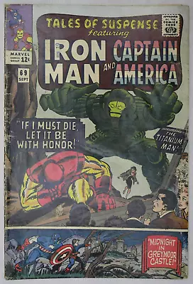 Buy Tales Of Suspense #69 Captain America Iron Man Marvel Comics (1966) • 34.95£