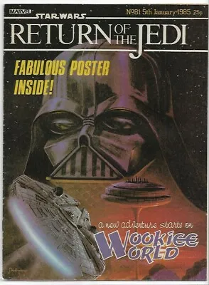 Buy Star Wars Return Of The Jedi #81 Weekly VG (1985) Marvel Comics UK • 10£