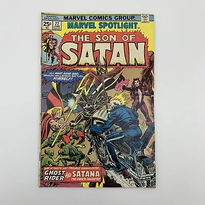 Buy Marvel Spotlight The Son Of Satan #22 (1975) Ghost Rider & Satana Appearance! • 11.81£