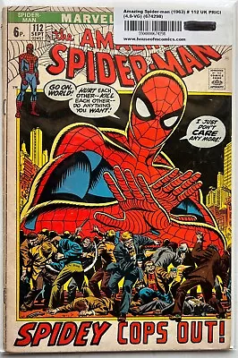 Buy =AMAZING SPIDER-MAN= #112 VG 1972 Key Issue Bronze Age Comic Romita • 38£