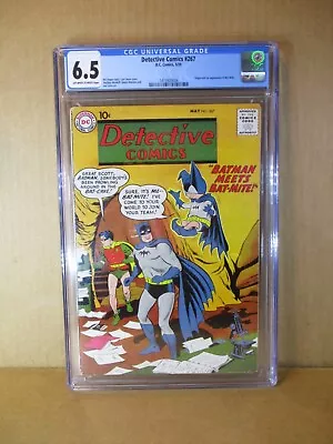 Buy Detective Comics 267 CGC 6.5 OWW 1st BAT-MITE! Batman Robin 1959 DC F+1473920004 • 1,599£