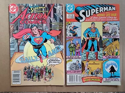Buy Action Comics 583 FN Superman 423 FN/VF Alan Moore DC Lot Of 2 NEWSSTAND  • 26.22£