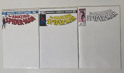 Buy AMAZING SPIDER-MAN FACSIMILE EDITION 129 238 & 300 Exclusive Blank Variant Lot • 39.38£