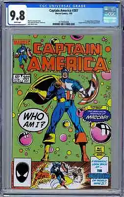Buy Captain America #307 (1985)  1st Appearance Of MADCAP! Deadpool 3?  CGC 9.8 • 199.79£