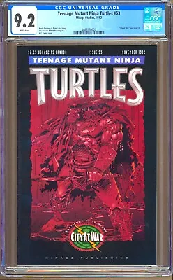 Buy Teenage Mutant Ninja Turtles #53 (1992) CGC 9.2  WP Laird  City At War  Part 4 • 47.50£