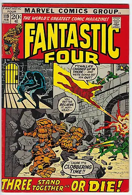 Buy Fantastic Four 119 (1972) F/VF 7.0 Buscema/Sinnott Black Leopard (Panther) Klaw • 16.06£