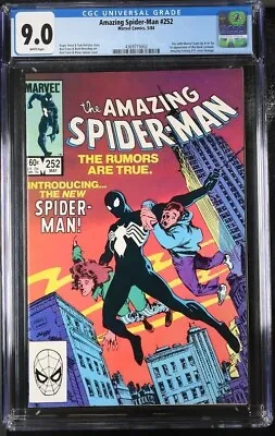 Buy Amazing Spider-Man #252 CGC 9.0 Marvel 1984  1st Black Suit Appearance Direct • 182.28£
