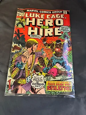 Buy Marvel Luke Cage Hero For Hire Vol 1 No 16 (Dec 1973) Shake Hands With Stiletto! • 8.02£