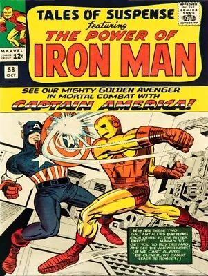 Buy Tales Of Suspense No. 58, Iron Man V. Captain America New Sign: 18x24  USA STEEL • 71.06£