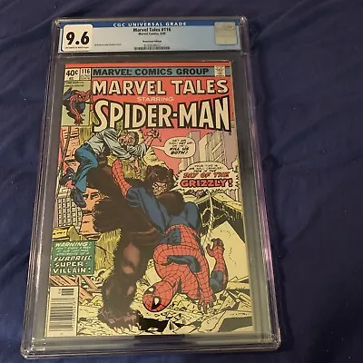 Buy CGC 9.6 Marvel Tales 116 1980 Newsstand Spider-Man Grizzly Awesome!!!! • 71.69£