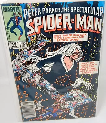 Buy Spectacular Spider-man #90 Black Suit 1st Cameo *1984* Newsstand 7.0 • 31.62£