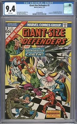 Buy Giant-Size Defenders #3 CGC 9.4 HIGH GRADE Marvel Comic KEY 1st Korvac App • 395£
