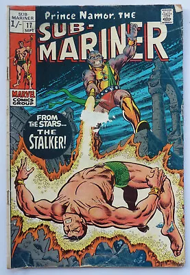 Buy The Sub-Mariner #17 - Marvel Comics UK Variant (Shilling) September 1969 GD+ 2.5 • 8.99£