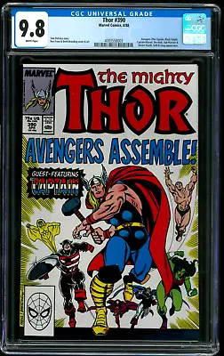 Buy Thor 390 - CGC 9.8 (NM/M) - Captain America Lifts Thor's Hammer For 1st Time • 146.97£