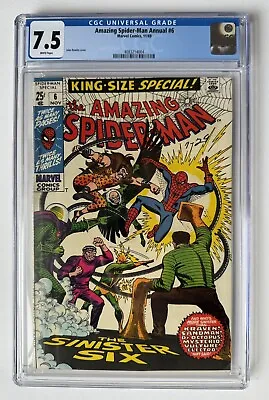 Buy Amazing Spider-man Annual #6, CGC  7.5, The Sinister Six • 270£