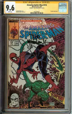 Buy Amazing Spider-man #318 Cgc 9.6 White Pages // Signed By Todd Mcfarlane • 181.35£