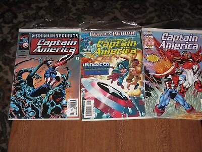 Buy Marvel Comics 'Captain America' FEB #2, #25, #36 X 3 Comic Books • 5£