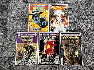 Buy DC Dollar Comics X5 Comic Lot - Crisis, Swamp Thing, Superman, Lex Luthor... • 24£