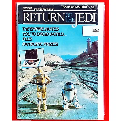 Buy Return Of The Jedi # 70  1 Star Wars Weekly Comic 20 10 84 UK 1984 (Lot 2237 . # • 8.50£