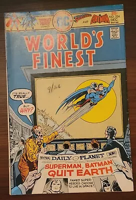 Buy DC Comics World's Finest DEC 1975 #234 Bronze Age Good Condition • 7.10£