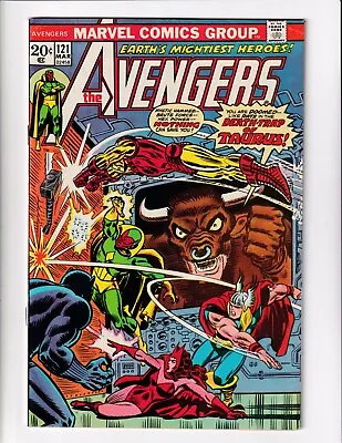 Buy Avengers 121 Vf Marvel Comics Book Iron Man Captain America Taurus Romita (1974) • 27.65£
