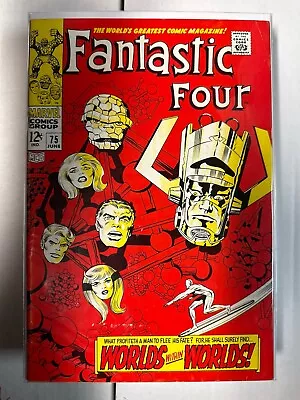 Buy Fantastic Four  #75 - Mid Grade Silver Age Classic - Silver Surfer - Kirby & Lee • 80.34£