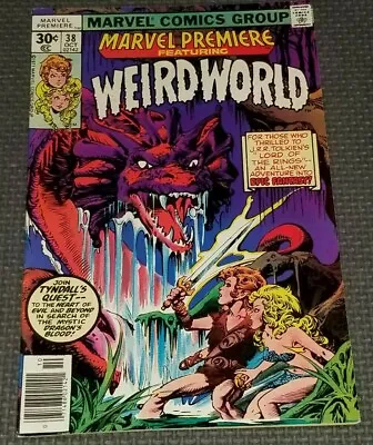 Buy MARVEL PREMIERE #38 (1977) 1st Appearance WeirdWorld Newsstand Cover • 6£