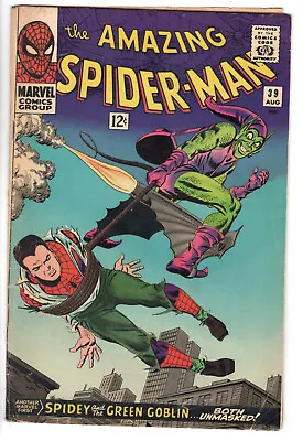 Buy Amazing Spider-man #39 (1966) - Grade 4.0 - 1st John Romita - Green Goblin! • 197.95£