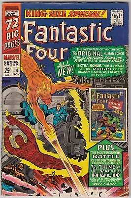 Buy Fantastic Four Annual #4  Fn+ga Torch + Thing Vs Hulk • 46.07£
