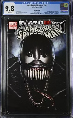 Buy Amazing Spider-man #569 Cgc 9.8 Eddie Brock Becomes Anti-venom Variant Cover 008 • 122.05£