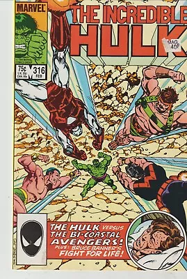 Buy Marvel Comics Incredible Hulk #316 (1985) 1st Print F • 4.25£