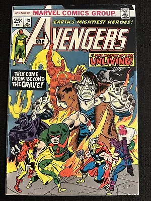 Buy Marvel Comics The Avengers  #131 1st App. Of The Legion Of The Unliving 1974. • 15.81£