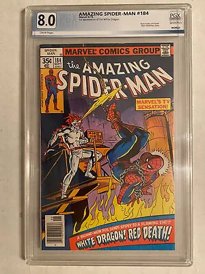 Buy Amazing Spider-Man #184 PGX 8.0 First White Dragon  • 52£