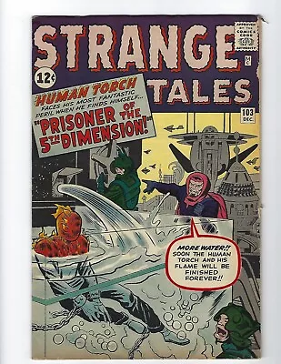 Buy Strange Tales #103 - Nice Vg+ 4.5 - Human Torch - Kirby/lee - 1962 -$ 99 Bin ! • 78.27£