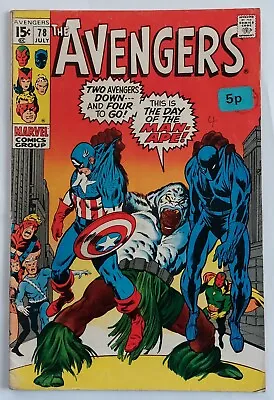 Buy Avengers 78 Fine £20 1970. Postage On 1-5 Comics 2.95 • 20£