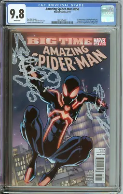 Buy Amazing Spider-man #650 Cgc 9.8 White Pages // 1st Spidey Stealth Suit 2011 • 231.63£