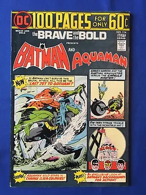 Buy Brave & The Bold #114 VFN+ (8.5) DC ( Vol 1 1974) Batman, Aquaman 100 Pages (C) • 32£