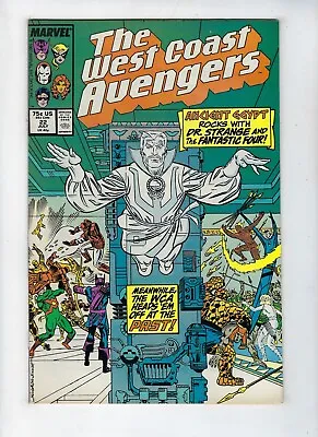 Buy West Coast Avengers # 22 Marvel Comic Dr Strange & Fantastic Four App 1987 VF • 4.95£