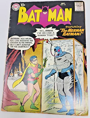 Buy Batman #118 Dc Silver Age Stan Kaye & Curt Swan Cover Art *1958* 5.5 • 108.20£