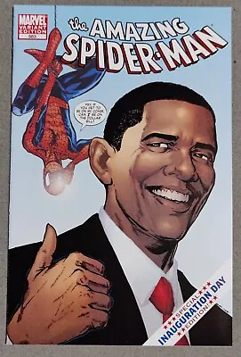 Buy The Amazing Spider-Man #583 Variant 1st Barack Obama Cover 2009 • 80.35£