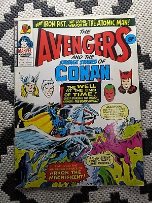 Buy COMIC - Marvel UK Bronze Age Avengers Savage Sword Of Conan #133 April 1976 • 2.99£