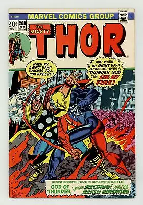 Buy Thor #208 VF 8.0 1973 • 23.72£
