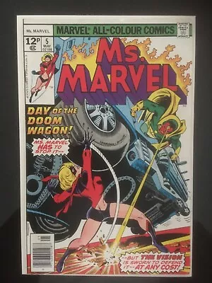 Buy Ms Marvel 5 (1977) High Grade,  NM- Vision Cover • 15£